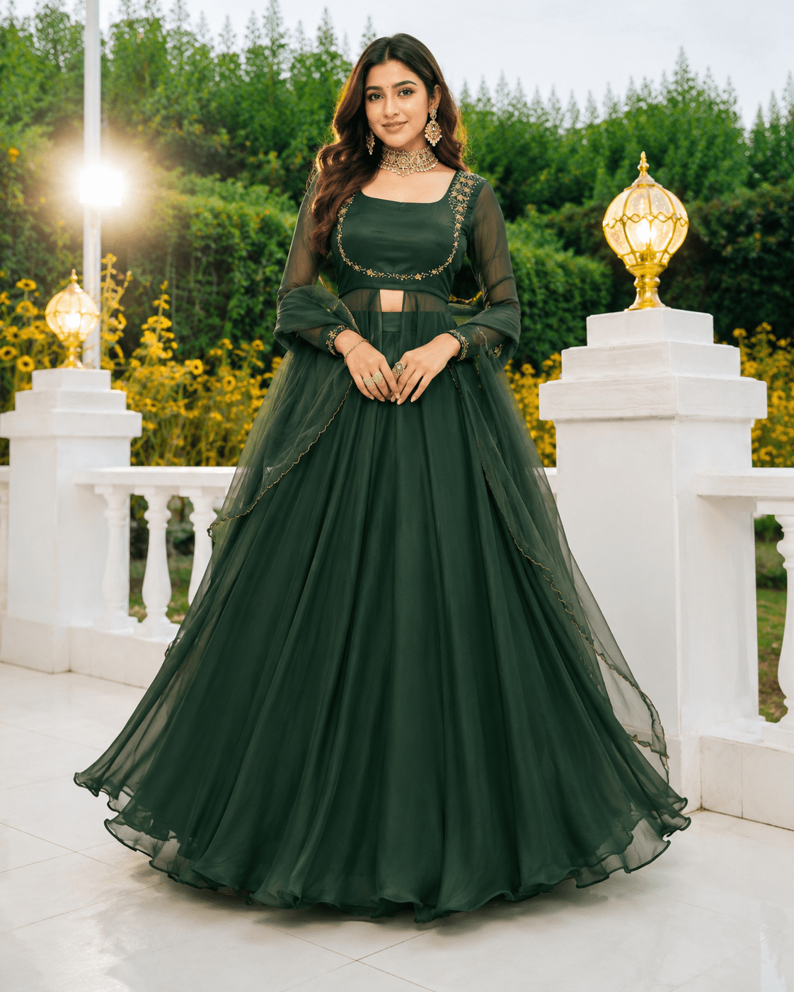 Elegant Lengha ZFLS - Indian Dress House 786