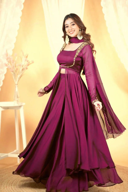 Elegant Lengha ZFLS - Indian Dress House 786