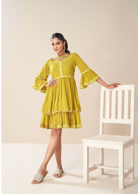 Elegant Mustard VMT 2211 FVD - Indian Dress House 786