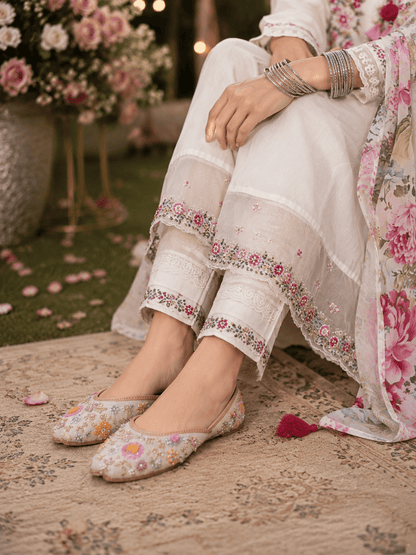 Elegant OFW Multi Color Floral MD 05 Jutti - Indian Dress House 786