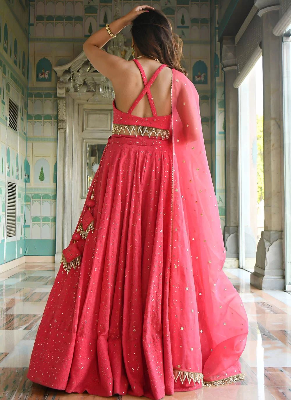 Elegant Pink EMB ZNL - Indian Dress House 786