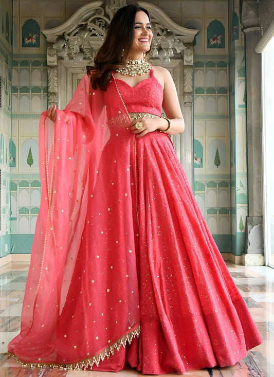 Elegant Pink EMB ZNL - Indian Dress House 786