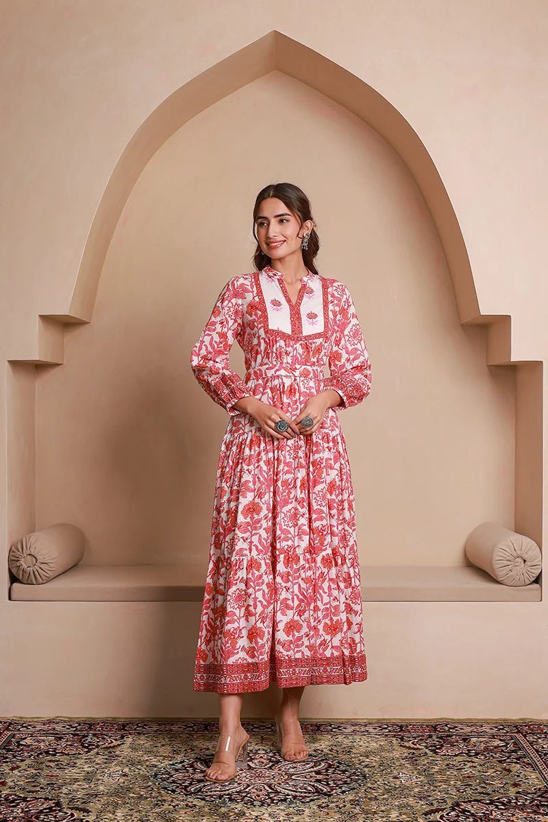 Elegant Pink Floral GC MSK - Indian Dress House 786