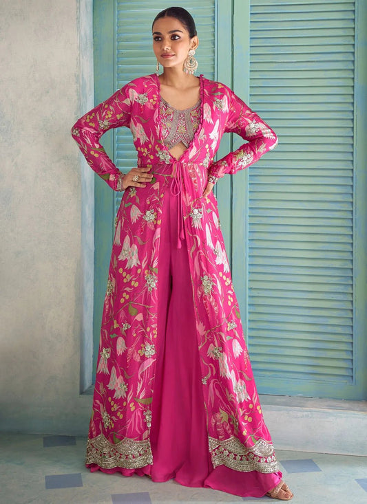 Elegant Pink Floral GKSP - Indian Dress House 786