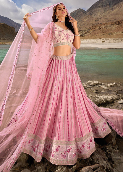 Elegant Pink Floral MNL - Indian Dress House 786