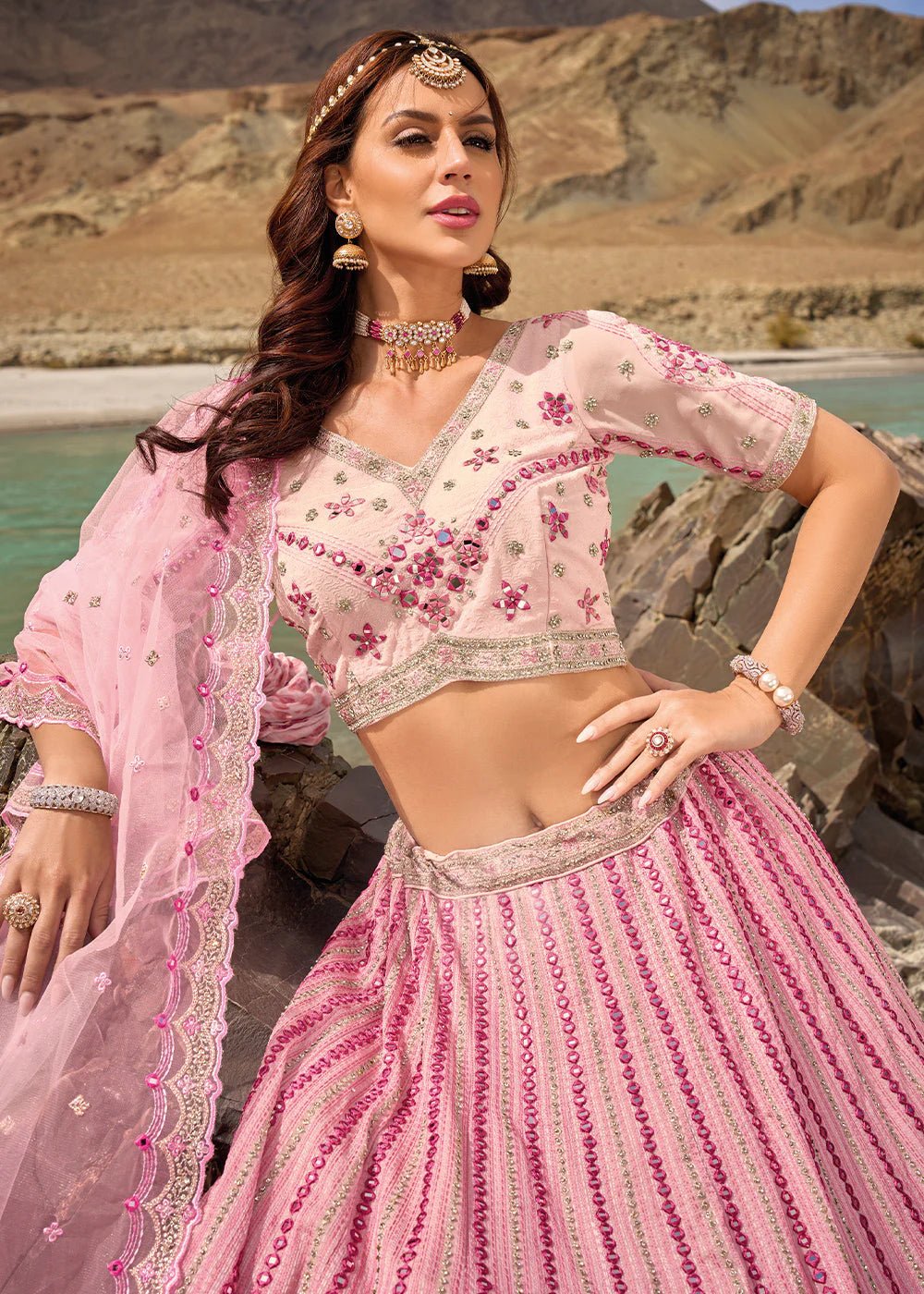 Elegant Pink Floral MNL - Indian Dress House 786