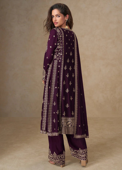 Elegant Purple AMSK - Indian Dress House 786