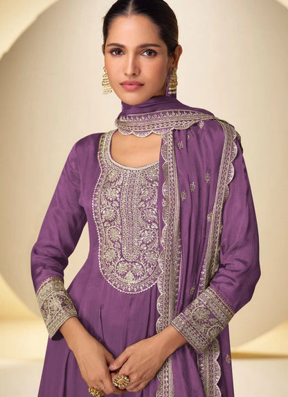 Elegant Purple GKNP - Indian Dress House 786