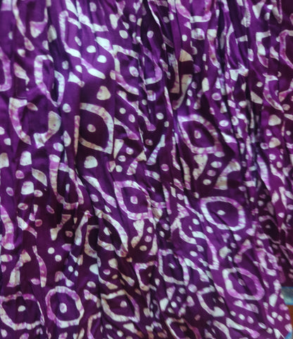 Elegant Purple Print Skirt - Indian Dress House 786