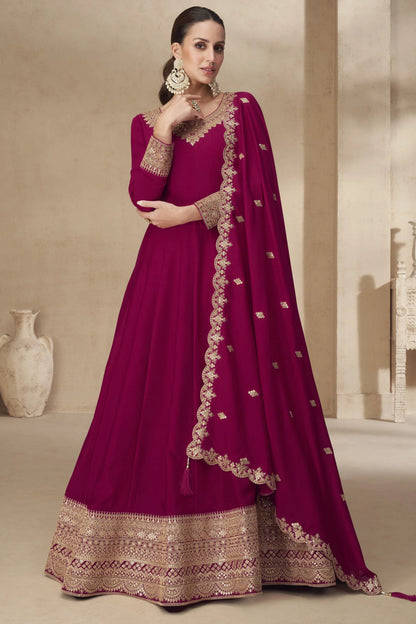 Elegant Red AAKS - Indian Dress House 786