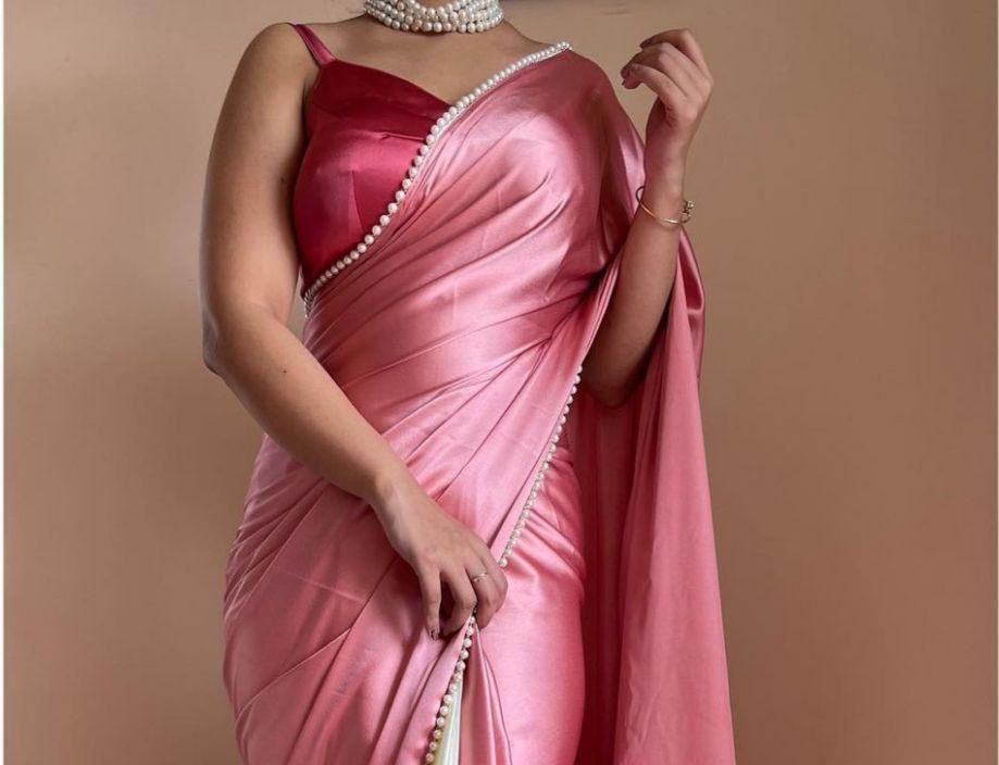 Elegant Simple Solid Saree VAS - Indian Dress House 786