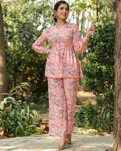 Elegant Soft Floral DTS CO - ORD FVD - Indian Dress House 786