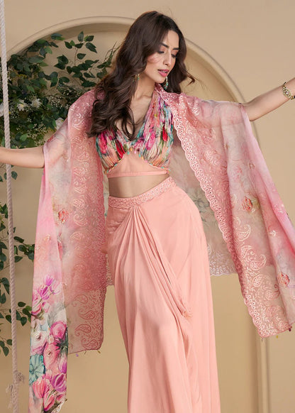 Elegant Soft Pink SWYN - Indian Dress House 786