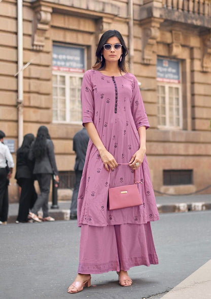 Elegant Soft Purple MT 4010 KTS - Indian Dress House 786