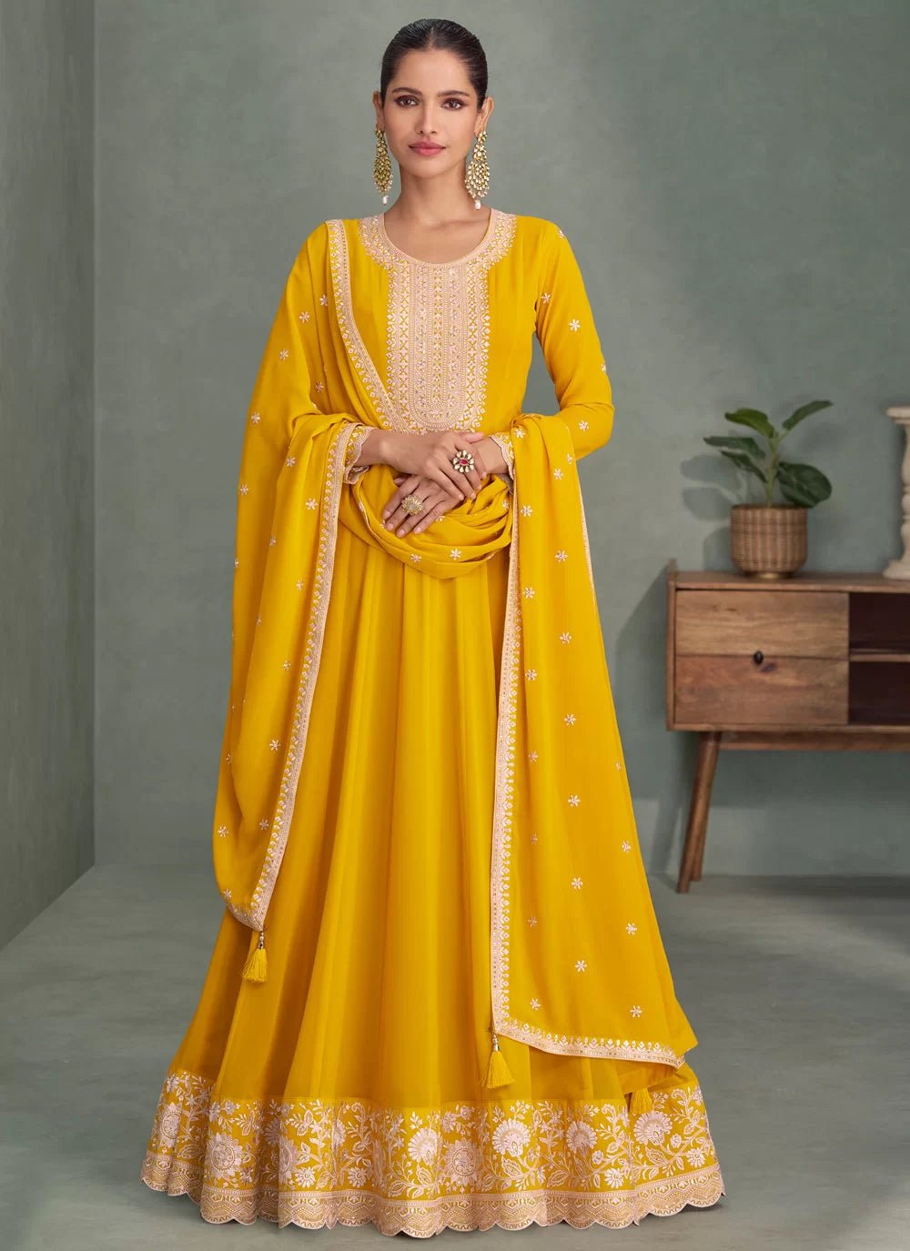 Elegant Yellow ASPV - Indian Dress House 786