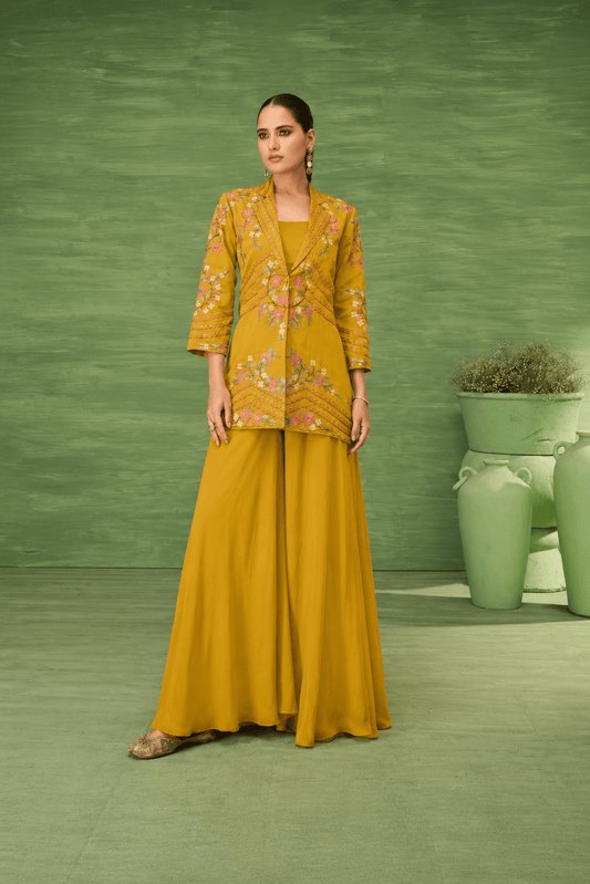 Elegant Yellow VMKP - Indian Dress House 786