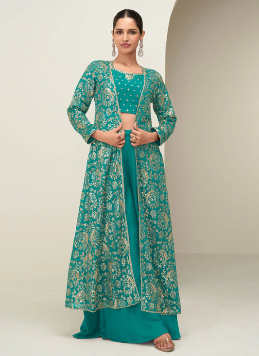 Turquoise Floral gold ASG