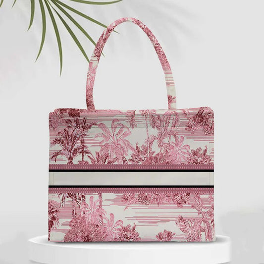Ethnic Pink Jungle Tote CFB - Indian Dress House 786