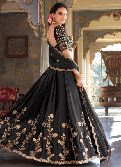 Excluisve Black Floral ZNL - Indian Dress House 786