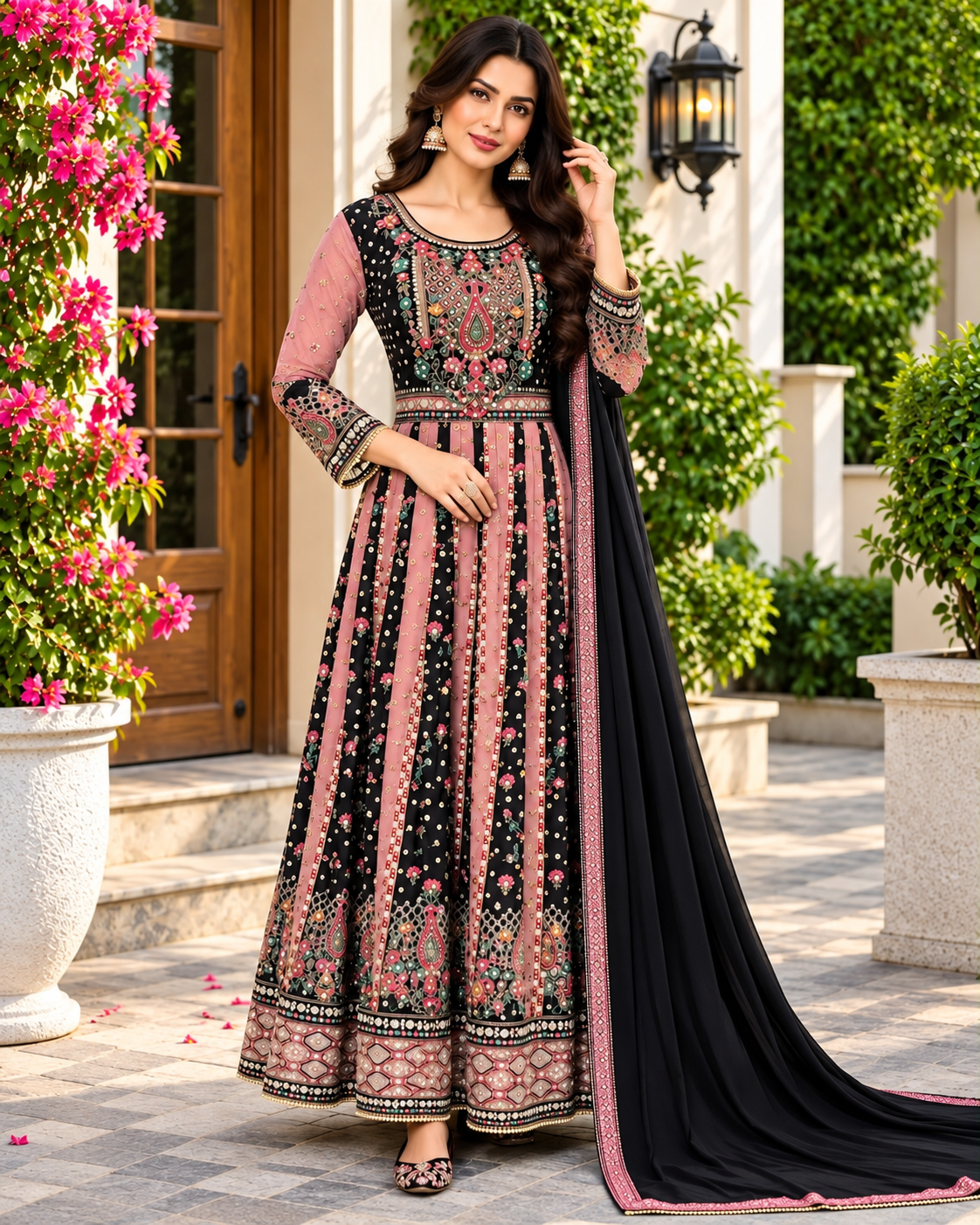 Exclusive Black & Pink ANJZ FVD - Indian Dress House 786
