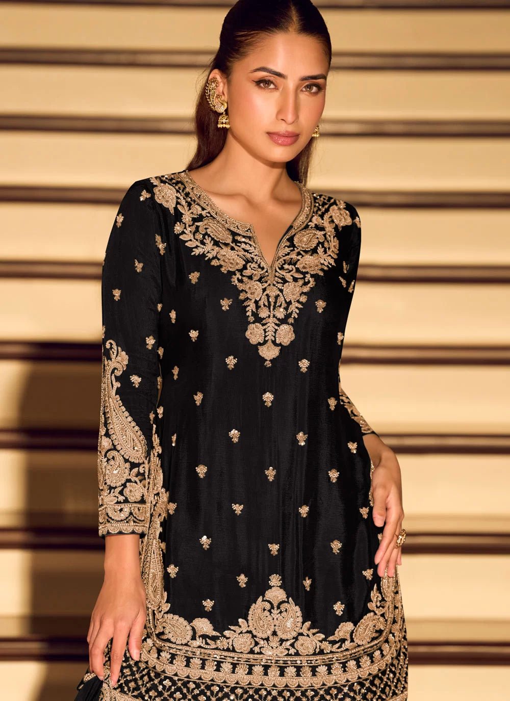 Exclusive Black SYKS - Indian Dress House 786 Exclusive Black SYKS - Indian Dress House 786