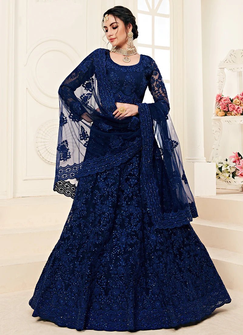 Exclusive Dark Blue ALZL - Indian Dress House 786