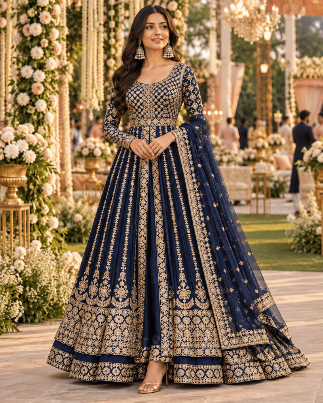 Exclusive Jacket Style Anarkali DPL - Indian Dress House 786