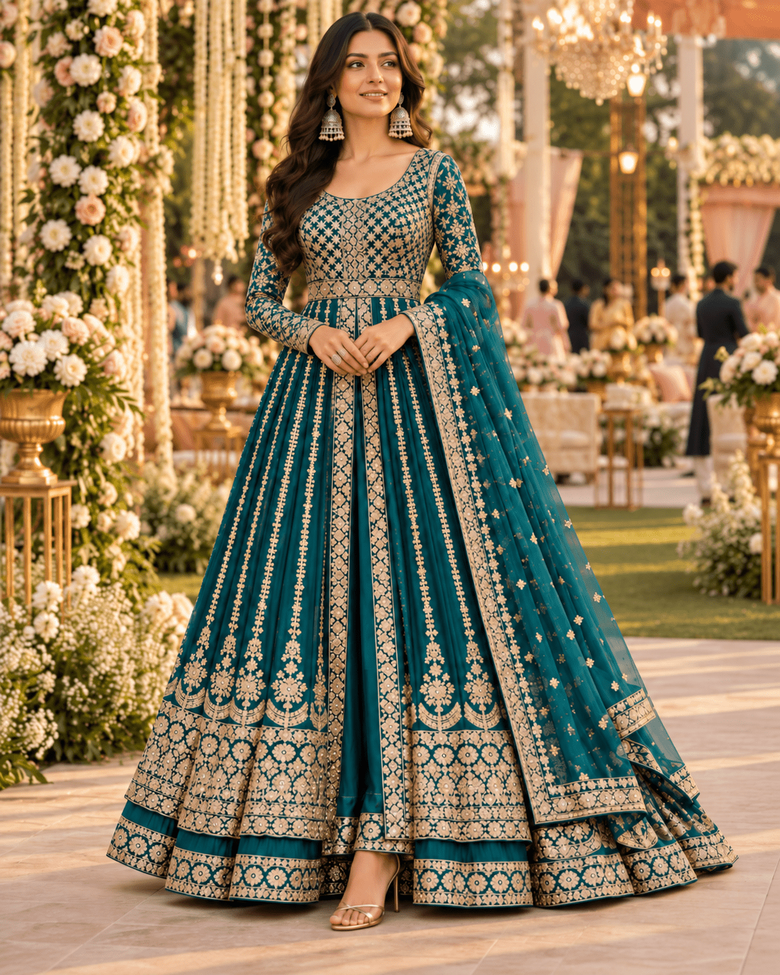 Exclusive Jacket Style Anarkali DPL - Indian Dress House 786
