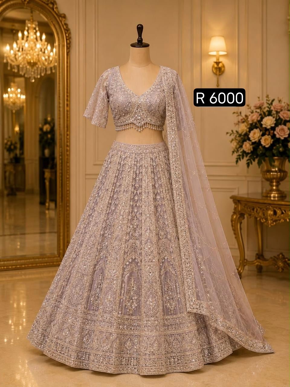 Exclusive Pastel Beaded DL - Indian Dress House 786