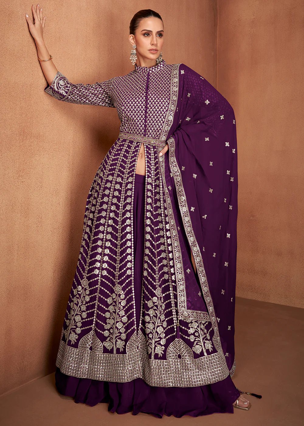 Exclusive Purple GKWJ - Indian Dress House 786
