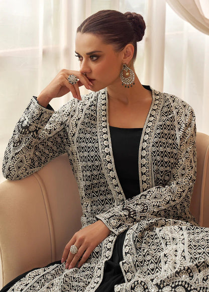 Exquisite Black & White SYKJ - Indian Dress House 786
