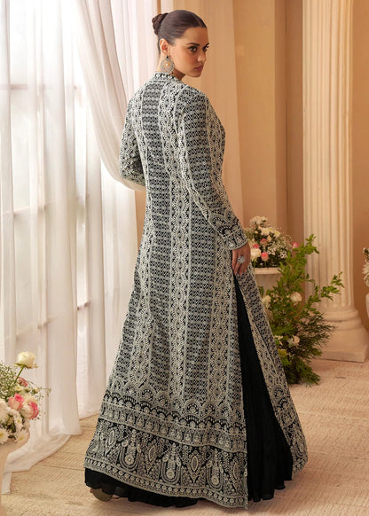 Exquisite Black & White SYKJ - Indian Dress House 786