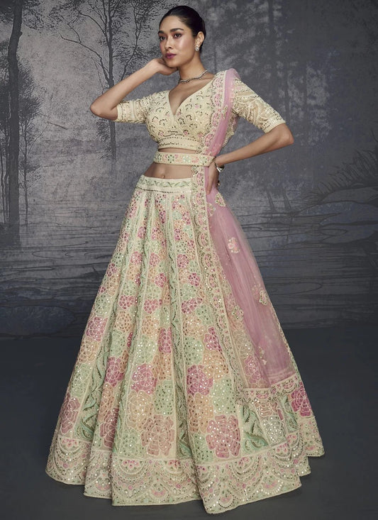 Exquisite Multi Color Net SYGL - Indian Dress House 786