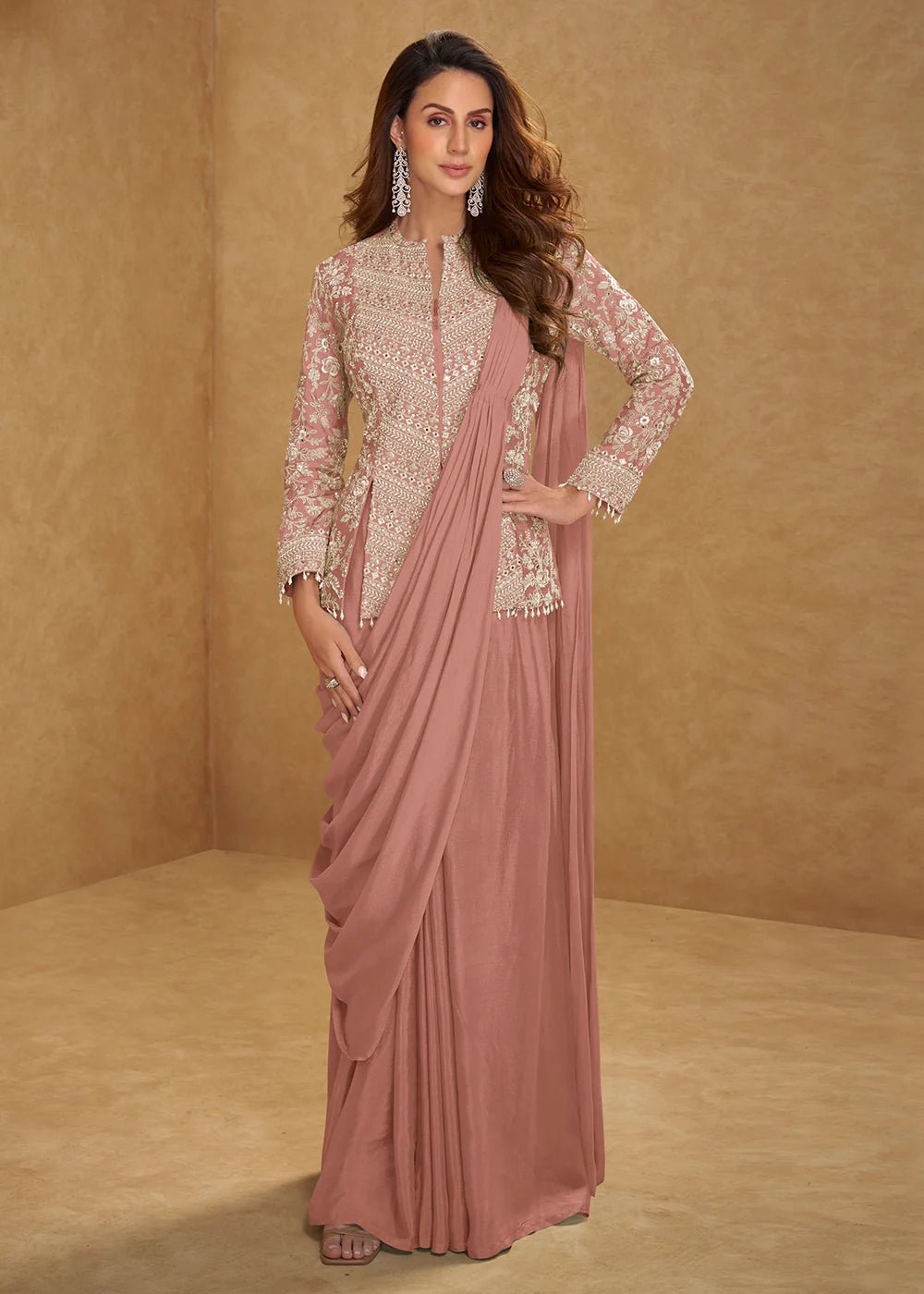 Exquisite Peachy GKM - Indian Dress House 786