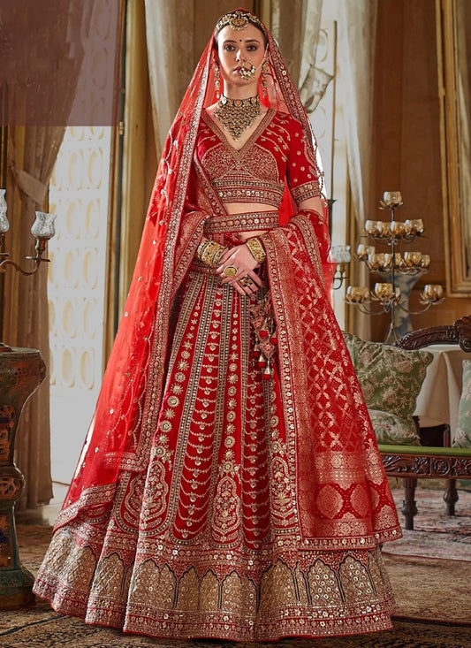 Exquisite Red & Gold MJL - Indian Dress House 786