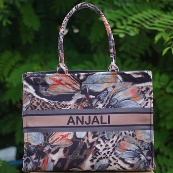 Floral Abstract Tote CFB - Indian Dress House 786