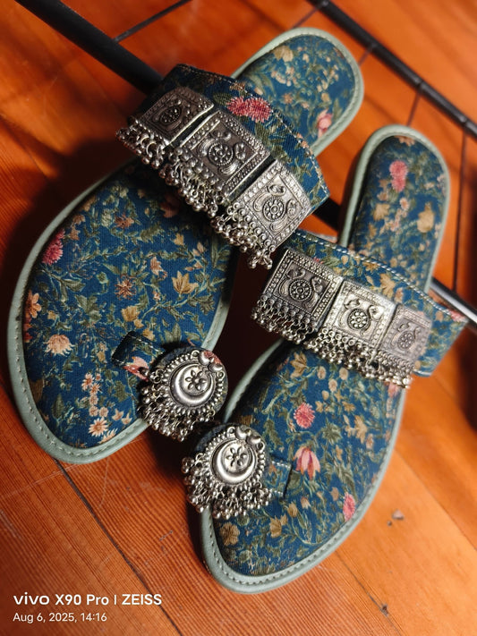 Floral Blue Green CHP - Indian Dress House 786