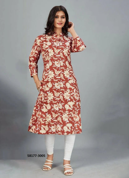 Floral Brown BMH 3005 FVD - Indian Dress House 786