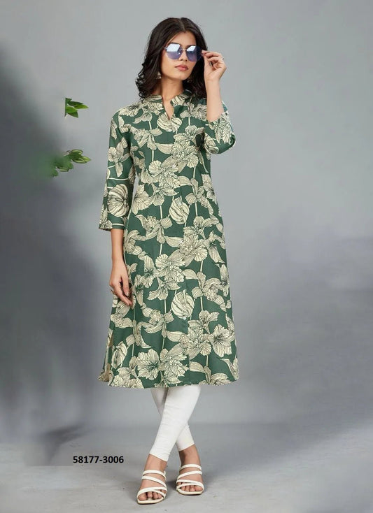 Floral Green BMH 3006 FVD - Indian Dress House 786