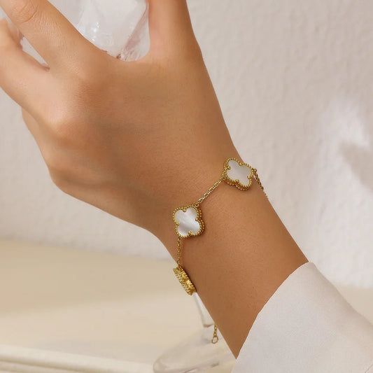 Free Elegant Clover Bracelet JWY - Indian Dress House 786
