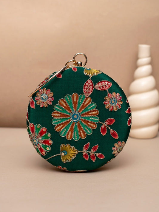 Free Floral Green & MC CFB - Indian Dress House 786