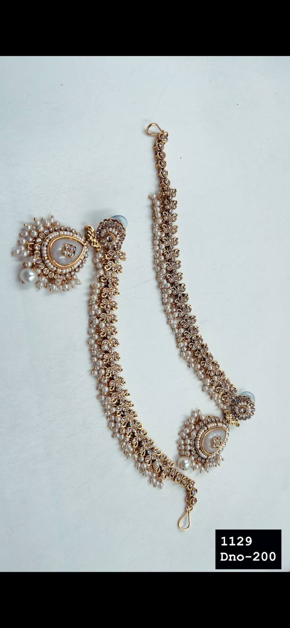 Free Gorgeous Earing Chain JWY - Indian Dress House 786