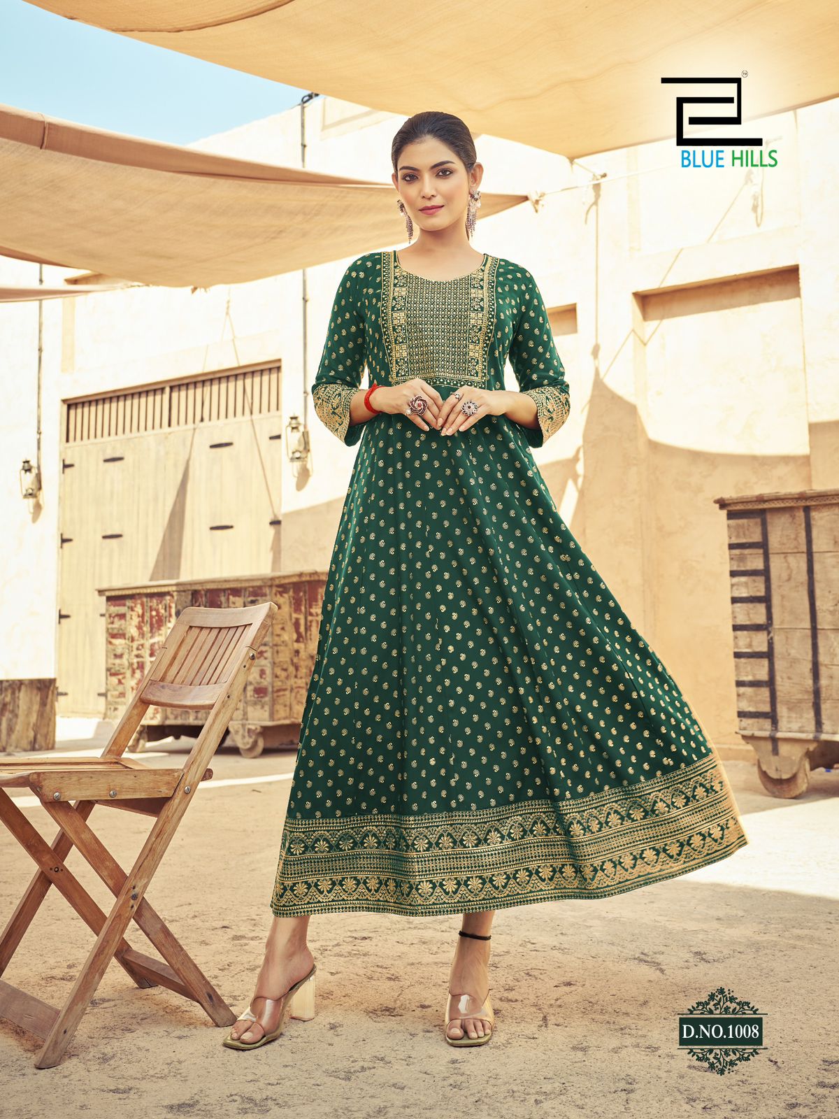 G Green BHU 1008 FVD - Indian Dress House 786