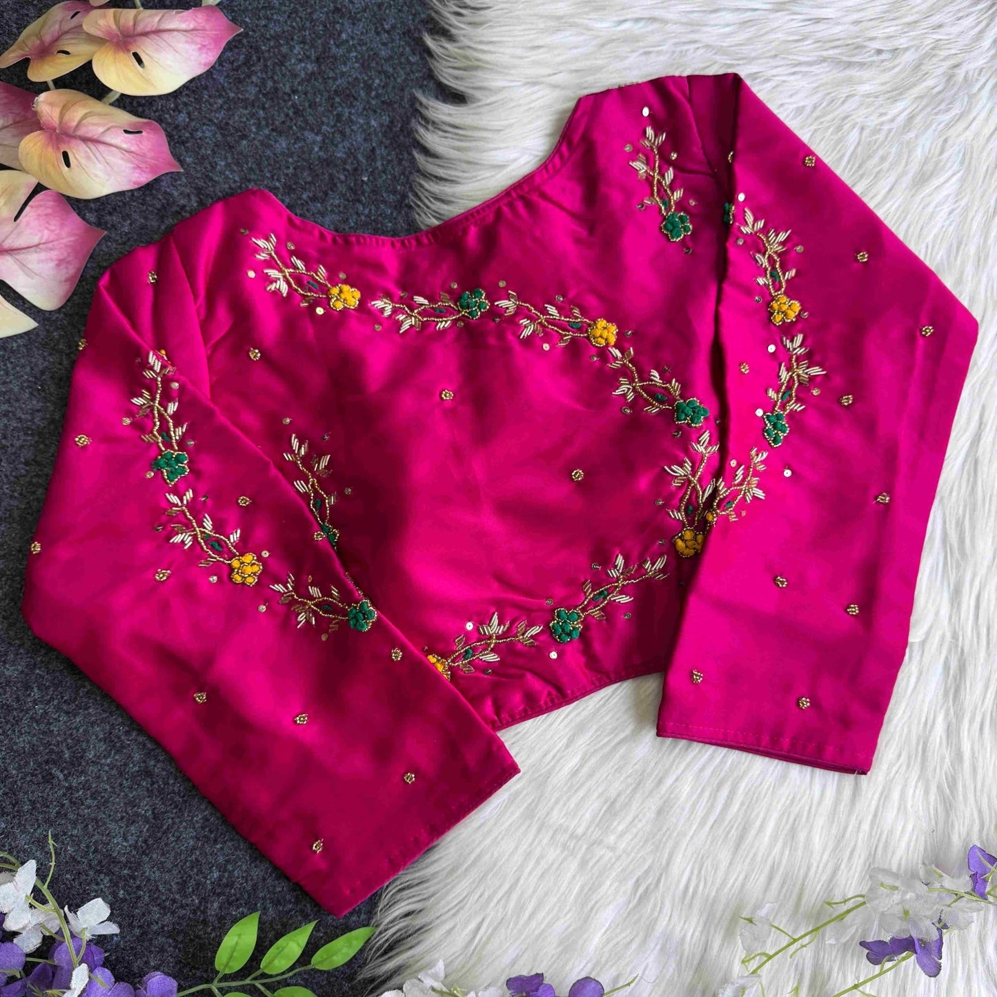 Glamorous Handcrafted Floral SBT - Indian Dress House 786