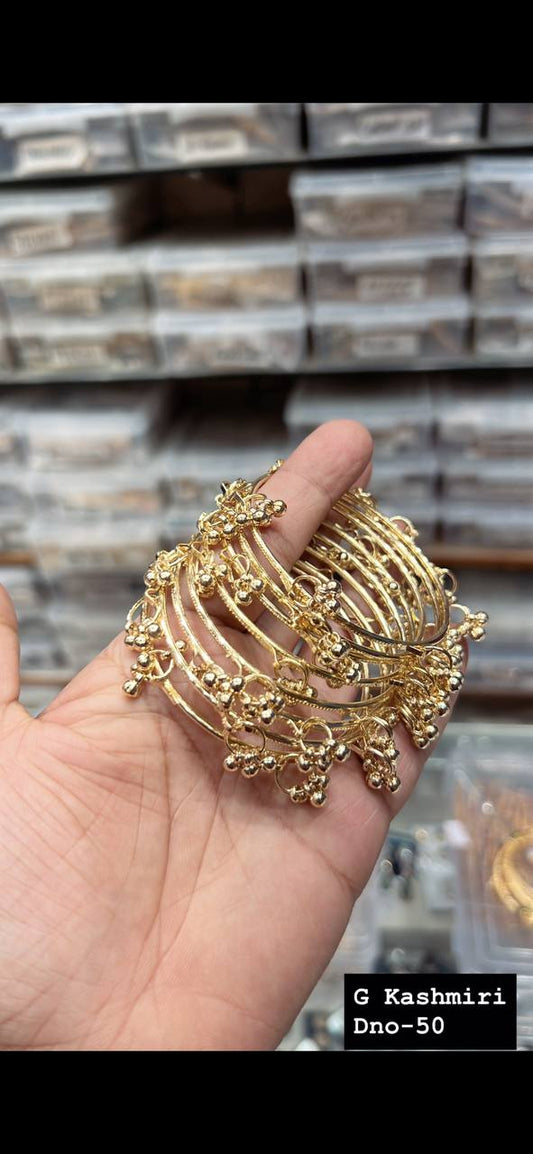 Gold Kashmiri Dangles JWY - Indian Dress House 786