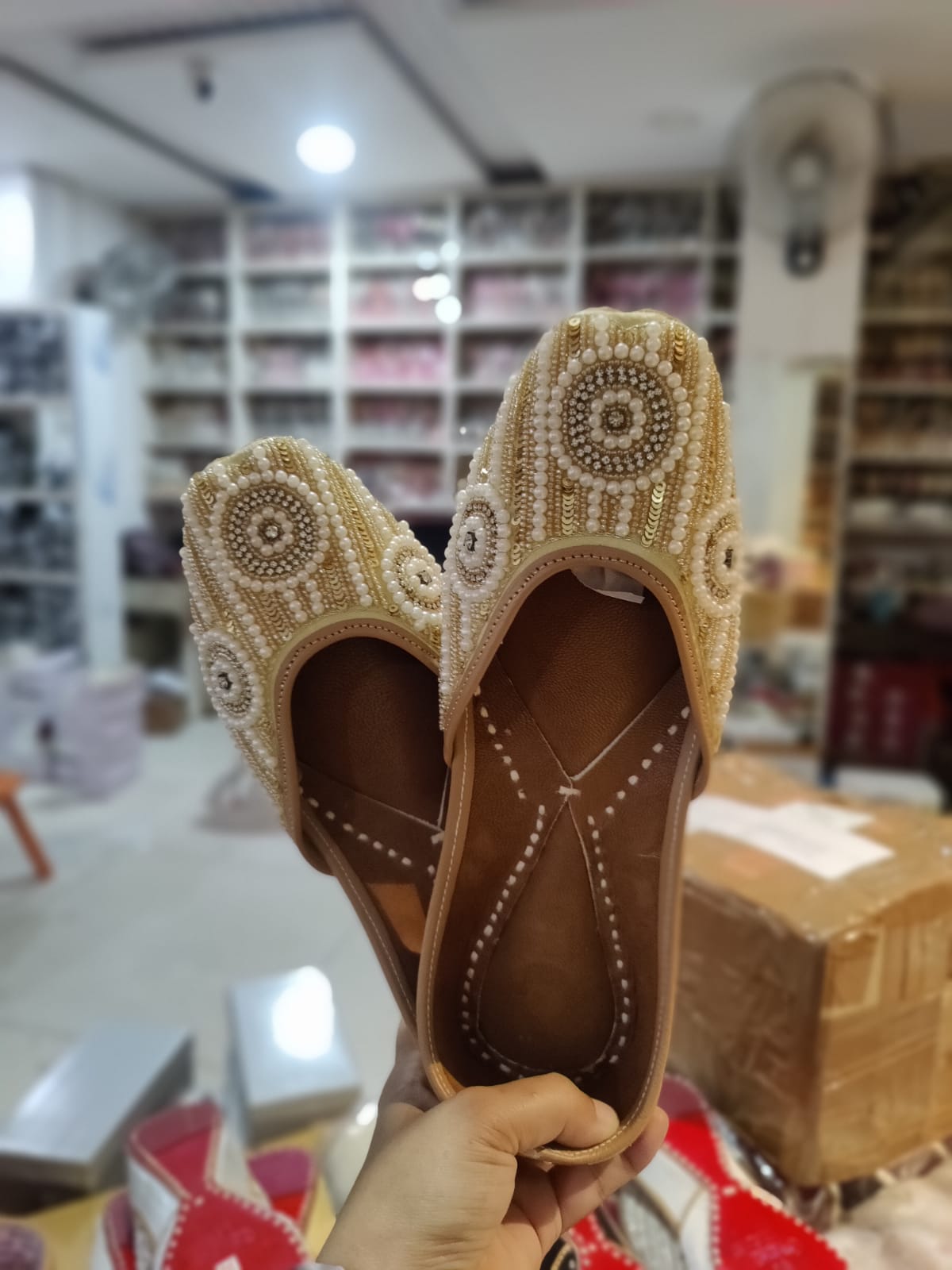 Gold & White B JTS - Indian Dress House 786