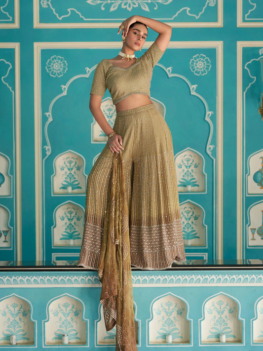 Golden Two Tone SYLP - Indian Dress House 786