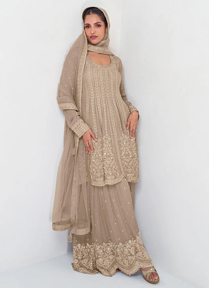 Gorgeous Beige AVP - Indian Dress House 786