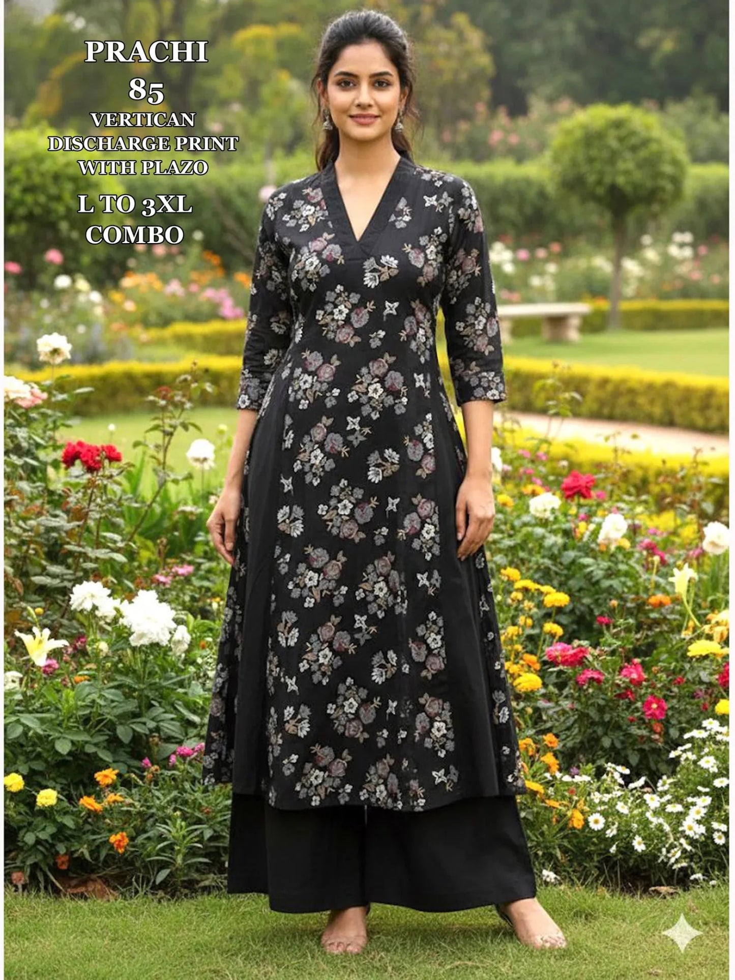 Gorgeous Black PR 85 KT - Indian Dress House 786
