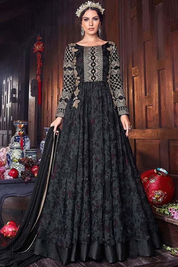Gorgeous Black SWV PRL - Indian Dress House 786